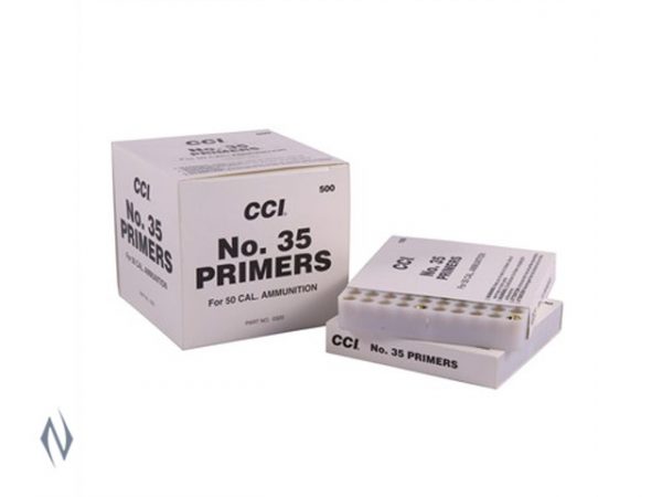 CCI 50 BMG Primers #35 Box med 500 (5 fack med 100)