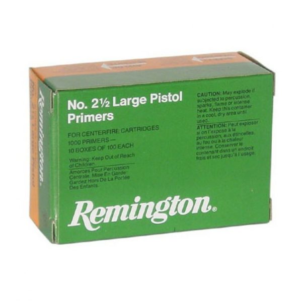 Remington #2 1/2 Large Pistol Primers