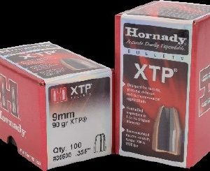 9mm 90gr HP/XTP Hornady #35500 100/Bx